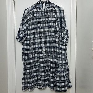 Asos Curve Plaid Mini Dress